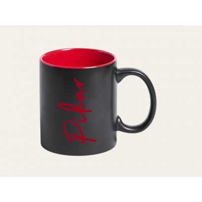 Taza de pizarra roja...