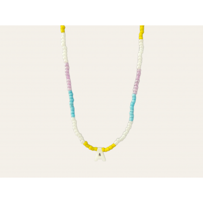 Collar cuentas con inicial...