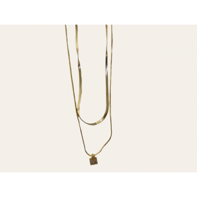 Collar doble con iniciales... 2