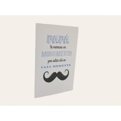 Tarjeta papa monumento