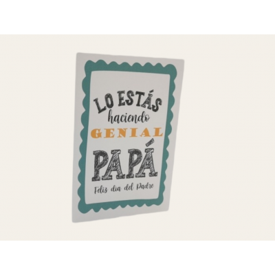 Tarjeta papa genial