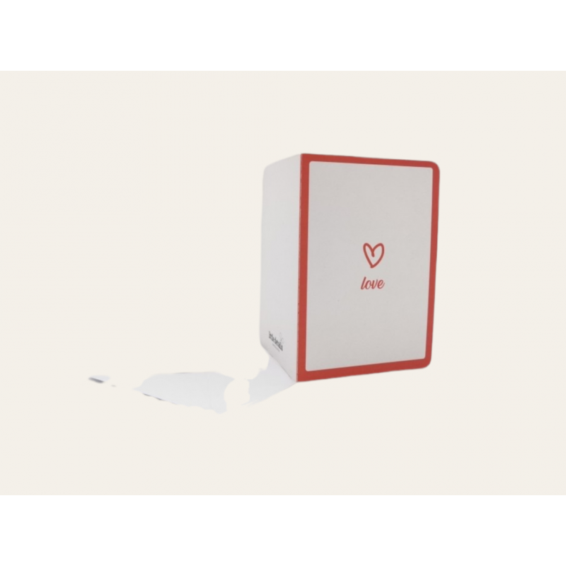 Tarjeta love corazón rojo