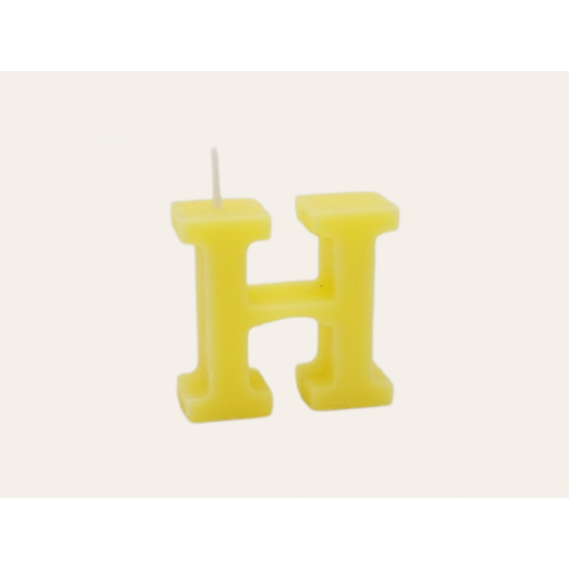 Vela aroma letra h