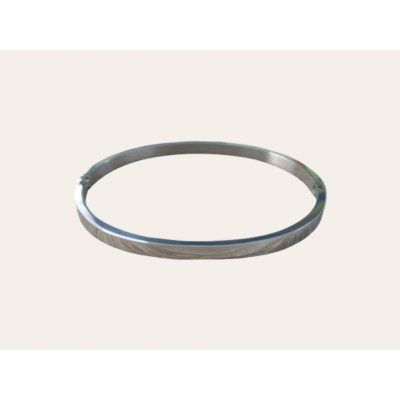 Pulsera de titanio plateado...