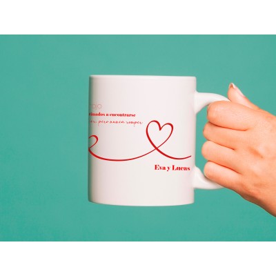Taza especial del hilo rojo