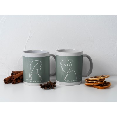 Taza especial novios...