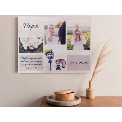 Cuadro madera personalizable 29x42