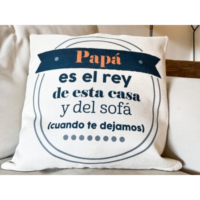 Cojín personalizable básico especial para papá