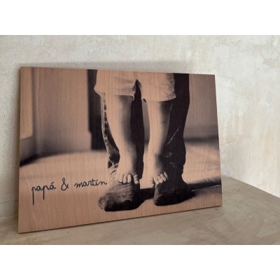 Cuadro de madera personalizable para el día del padre
