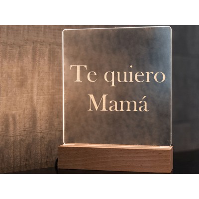 Lámpara LED personalizada...