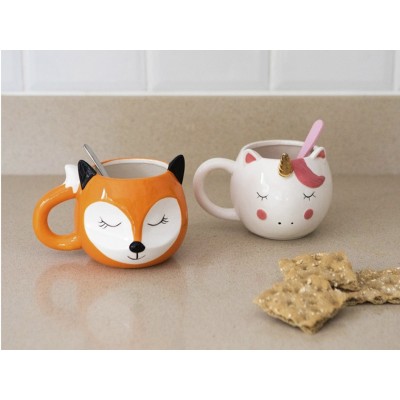 Taza de cerámica de unicornio