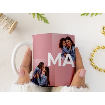 Taza para mamá con collage...