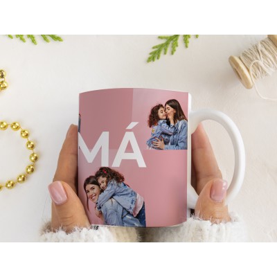 Taza para mamá con collage... 2