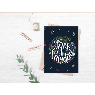 Tarjeta felicitación Feliz...