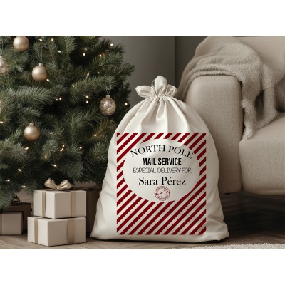 Saco navideño personalizado...