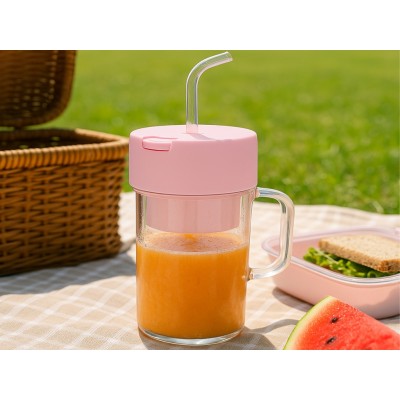 Batidora de vaso con pajita
