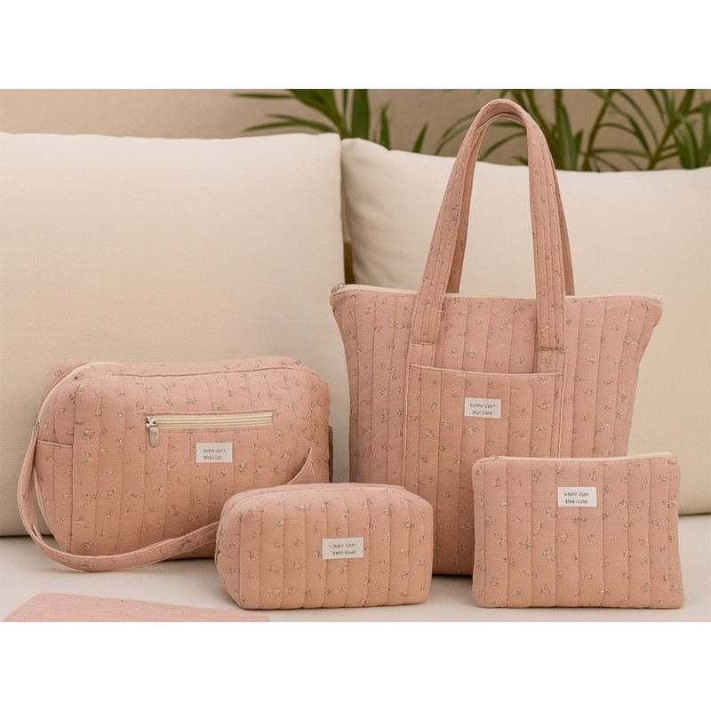 BOLSA FLORES ROSA
