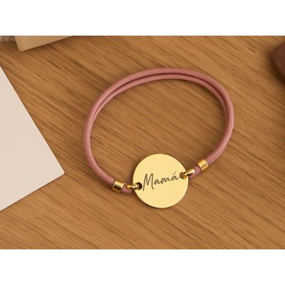 Pulsera cuerda accesorio mamá