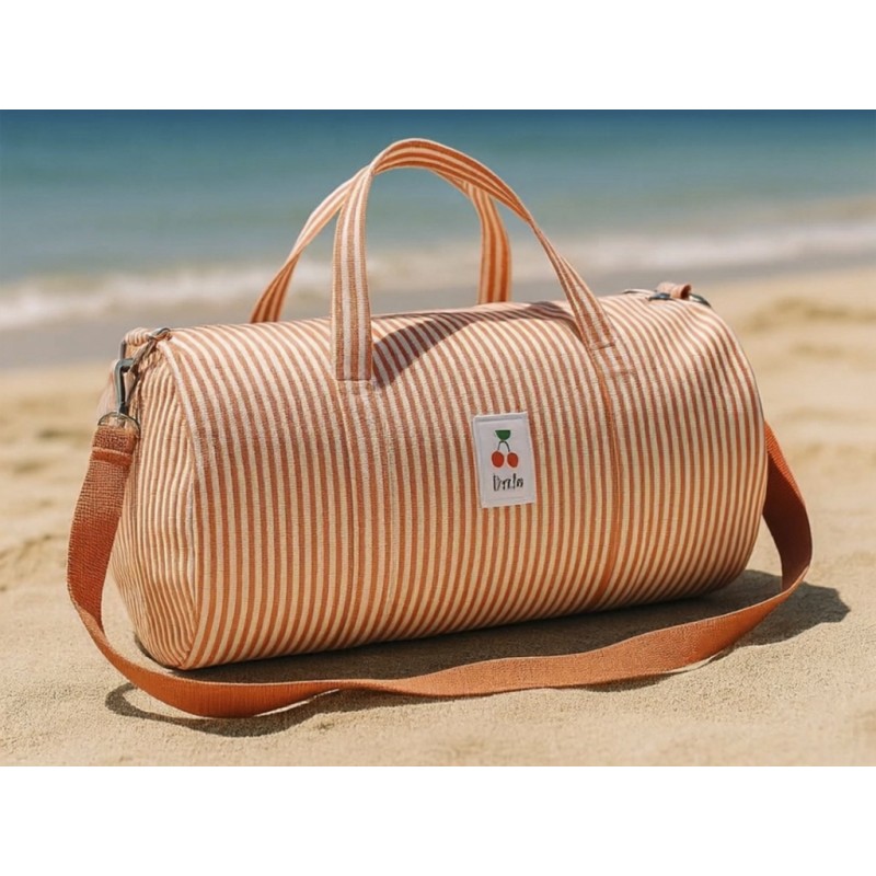 BOLSA VIAJE CREMALLERA RAYAS