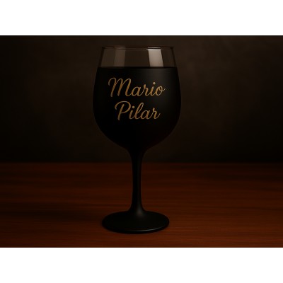 Copa de vino negra...