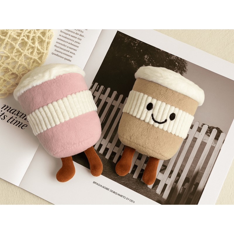 Llavero peluche con forma de taza de...