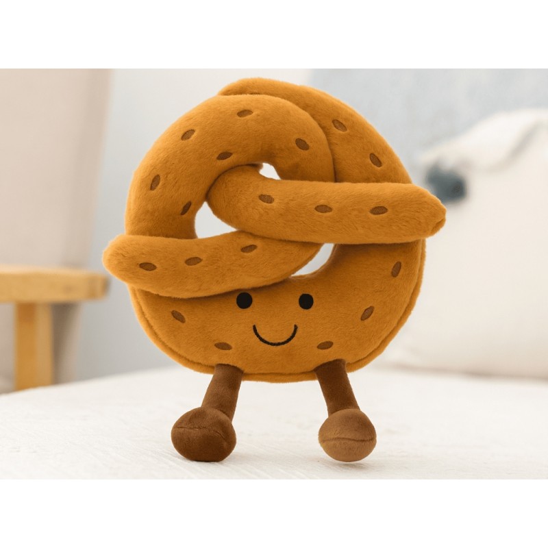 Pretzel de peluche sonriente