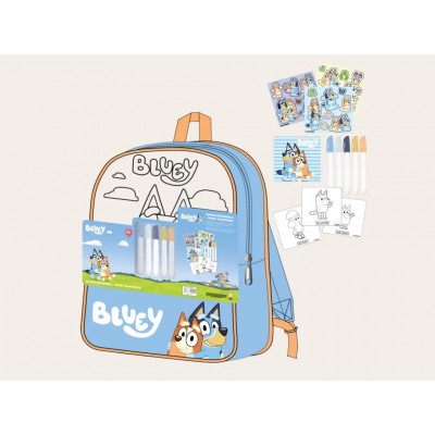 Mochila Bluey para colorear