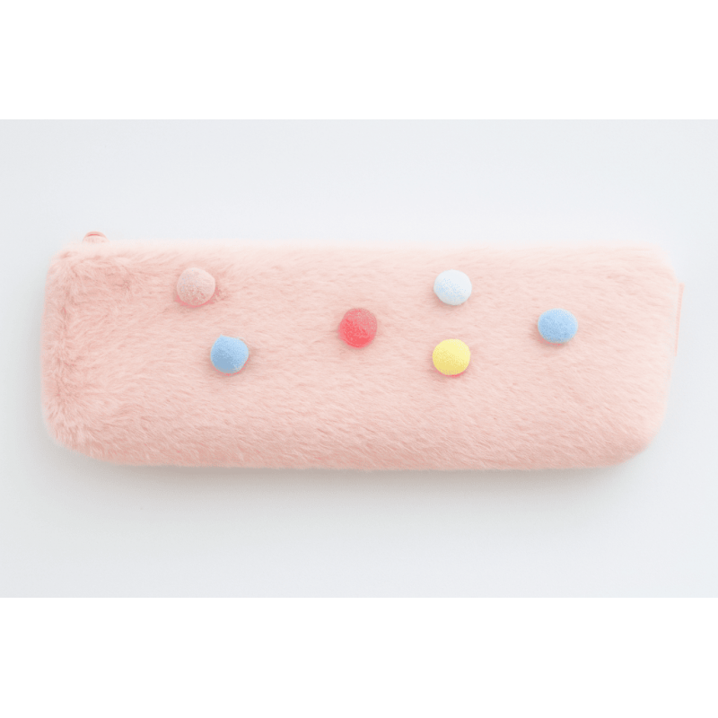 Estuche de peluche con bolitas de...