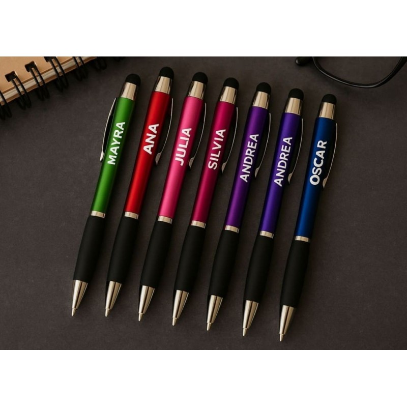 Bolígrafos LED personalizados con nombre