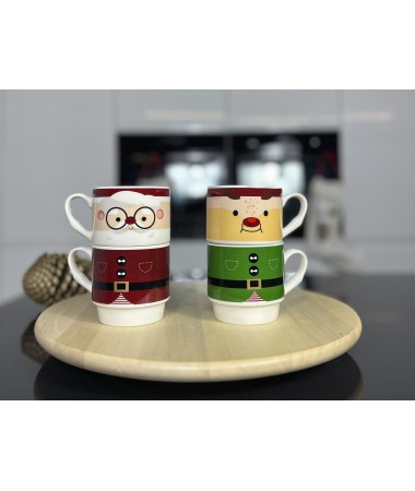 SET 2 tazas navidad