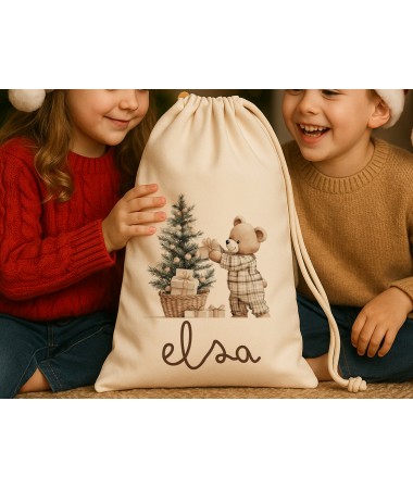 Saquito de cuerdas de Navidad