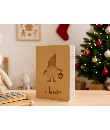 Libreta Eco de Gnomo navideño