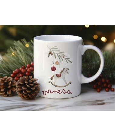 Taza de navidad con diseño...
