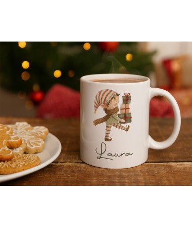 Taza de Elfo con Regalos