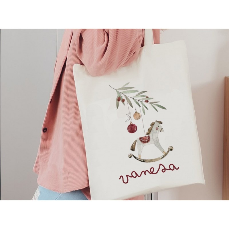 Bolsa Eco navideña de Caballito de... Bolsa Eco navideña de Caballito de...