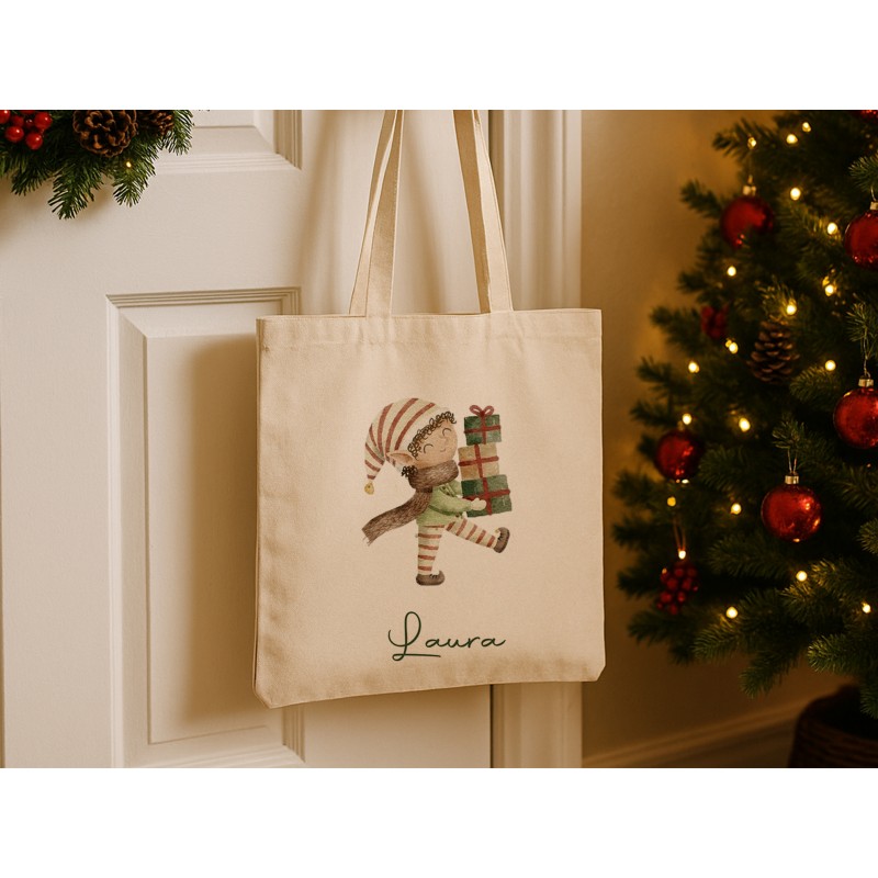 Bolsa Eco de Elfo con Regalos Bolsa Eco de Elfo con Regalos