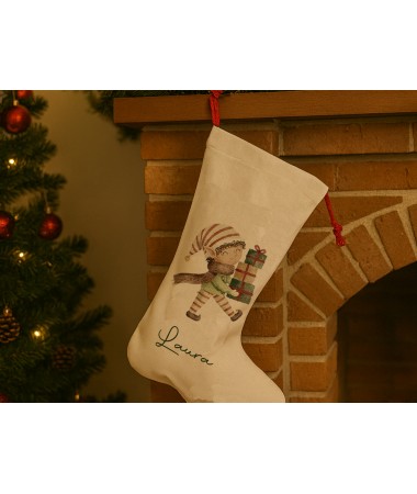 Saco de navidad con diseño...