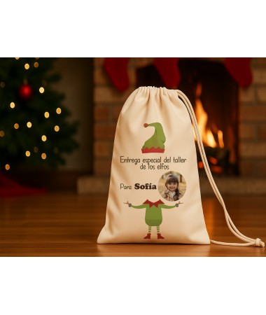 Saco de cuerdas con diseño...