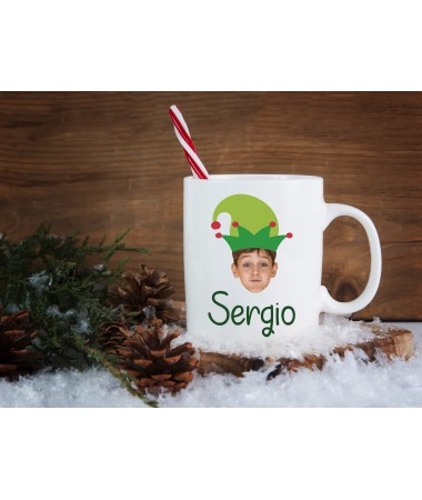 Taza personalizada elfo...