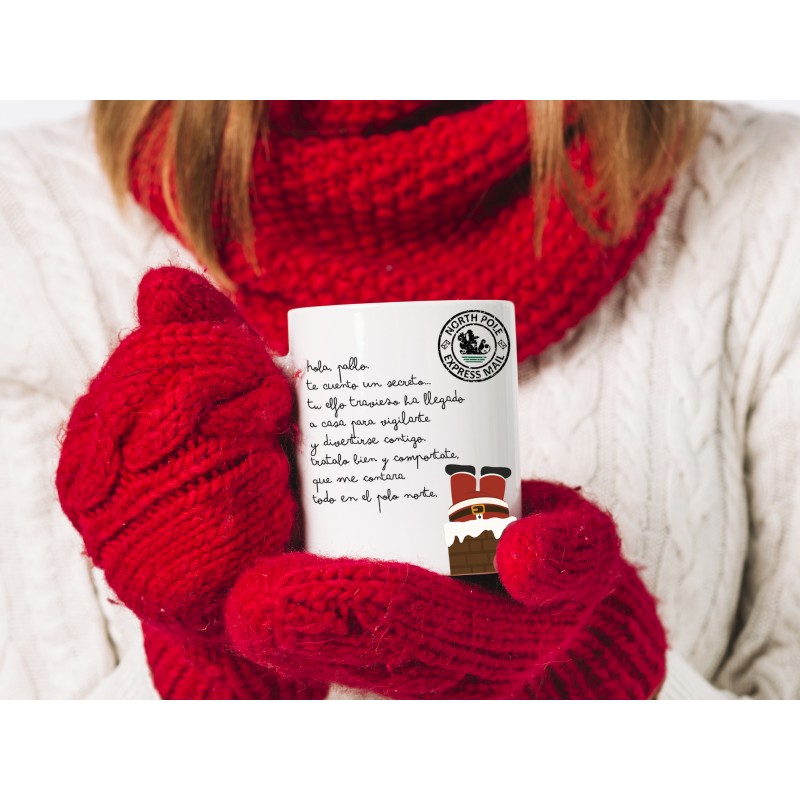 Taza carta de Papá Noel personalizada Taza carta de Papá Noel personalizada