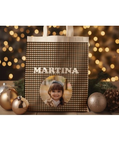 Bolsa navideña vichy...