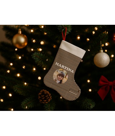 Bota navideña vichy...