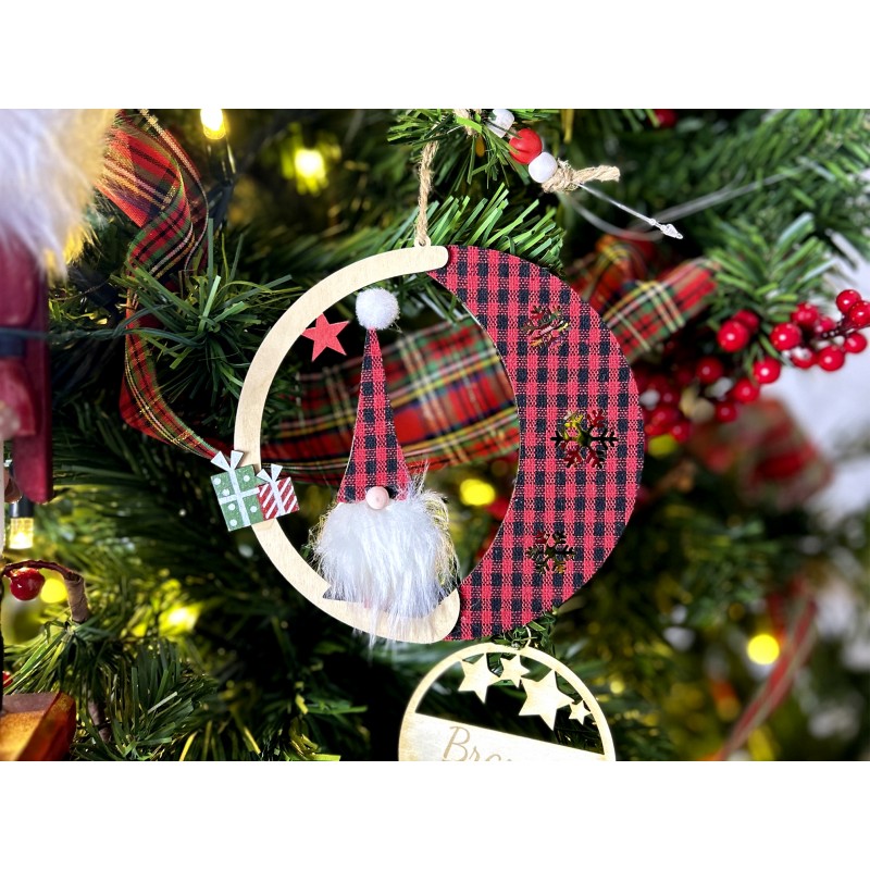 Decoracion colgante para arbol madera... Decoracion colgante para arbol madera...