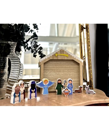Belén de Navidad con 10...