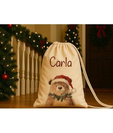 Saco de cuerdas navideño...
