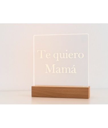 Lámpara led personalizada...