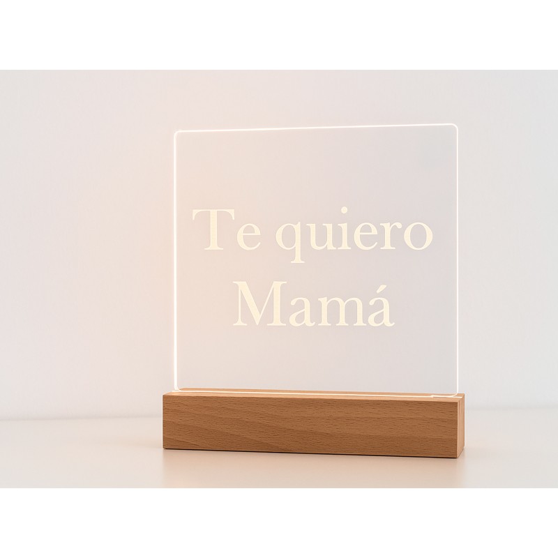 Lámpara led personalizada con base de...