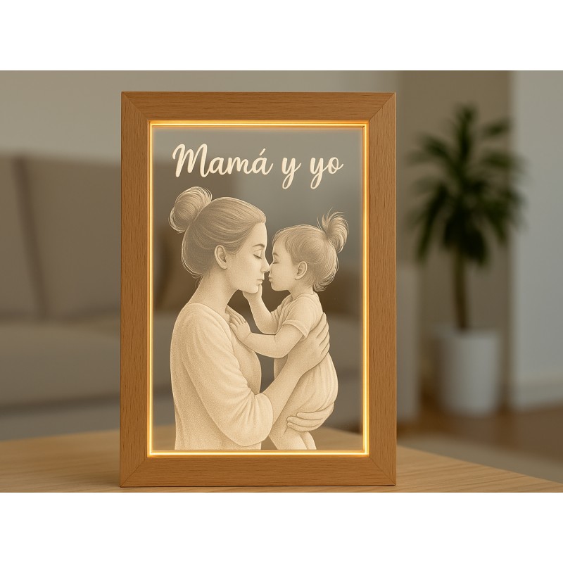 Lámpara personalizable con marco...