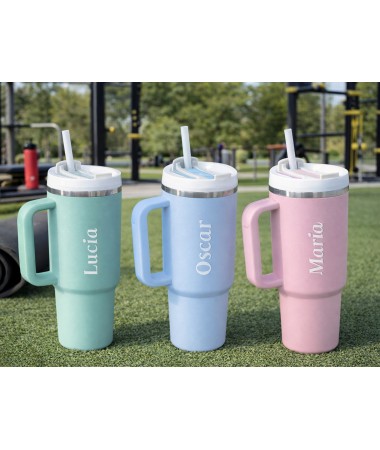 Botella personalizable con asa