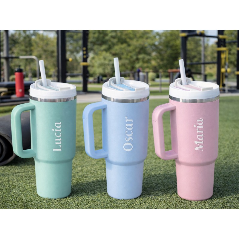 Botella personalizable con asa